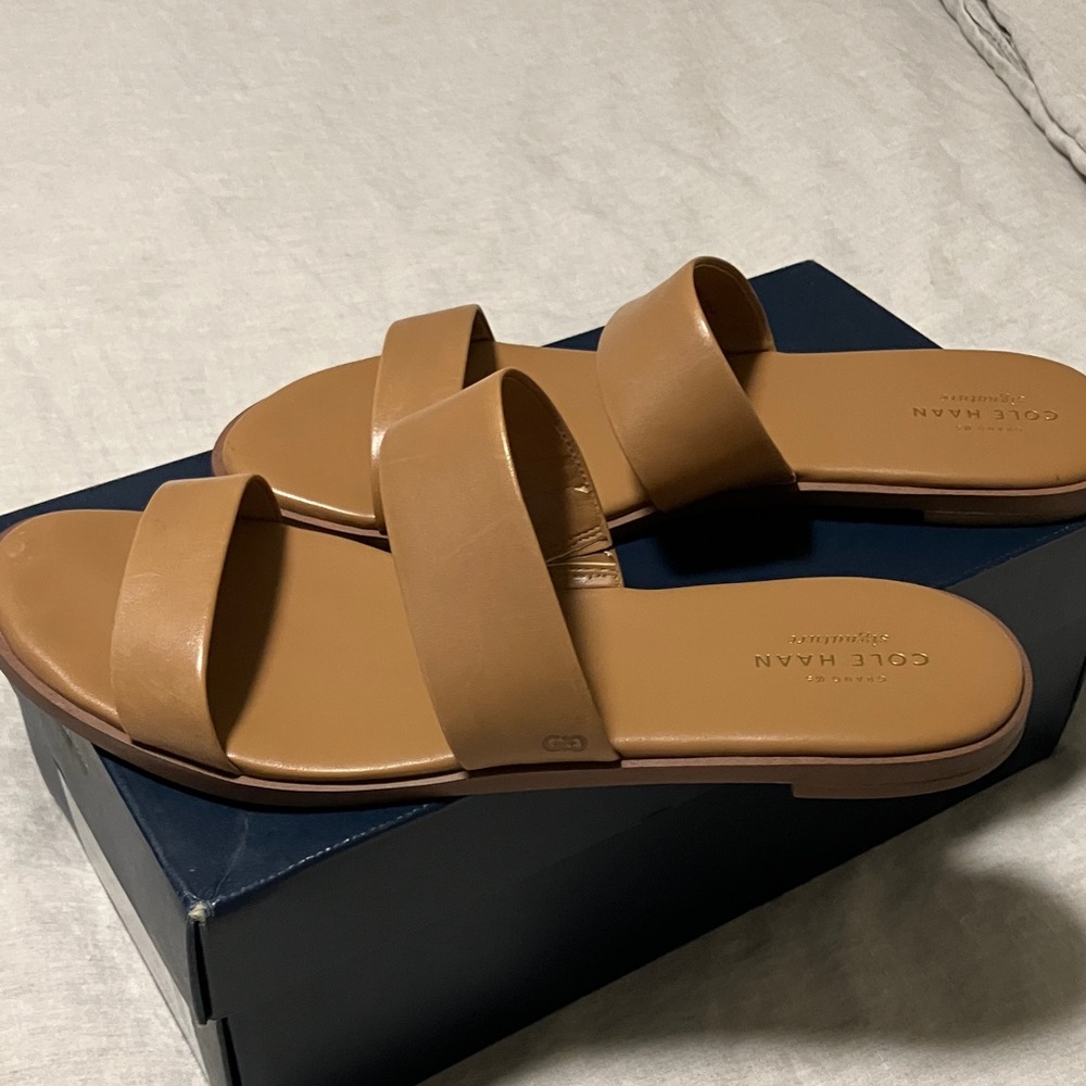 Cole Haan Women's Brown Slide Sandals
